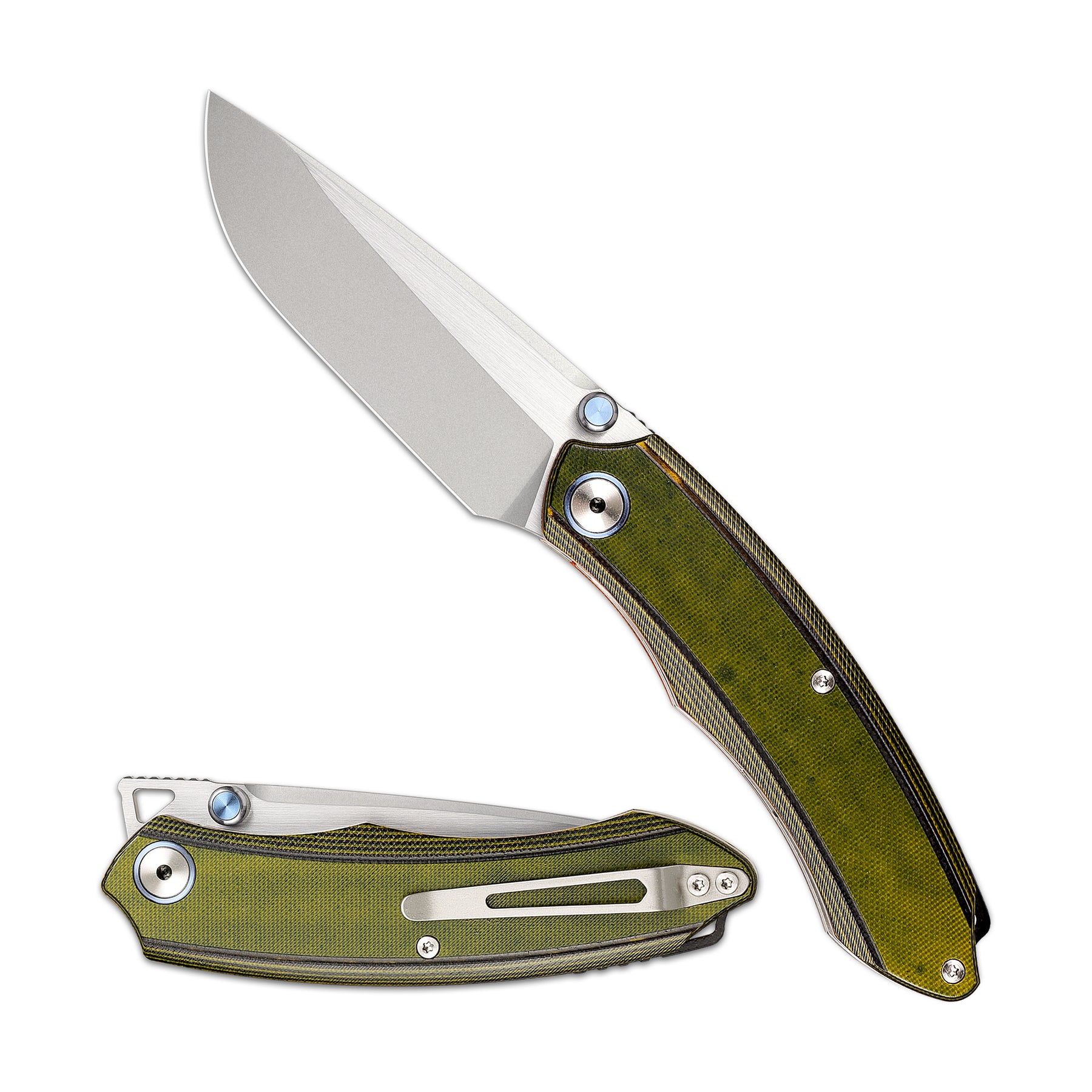 XTOUC 14C28N Blade Folding Pocket Knife G10 Handle Outdoor Camping Kni